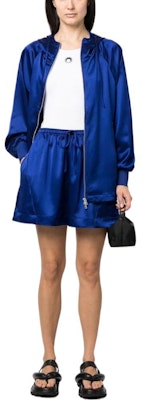 (Women) Y-3 SS23 Blue Solid Elastic Waist Straight Shorts IA1444 Lookbook (Women) Y-3 SS23 Blue Solid Elastic Waist Straight Shorts IA1444