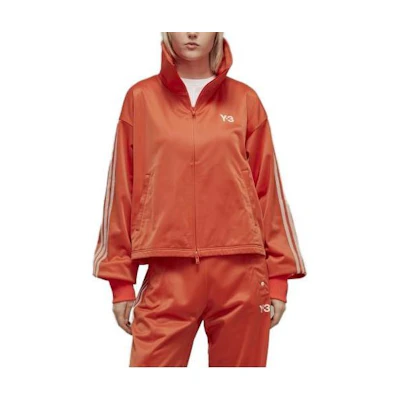 (Women) Y-3 SS23 Logo High Neck Zip Jacket Long Sleeve Orange IA1422