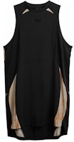 (Women) Y-3 SS24 Black Logo Colorblock Loose Sleeveless Ribbed Dress. IR6244 (Women) Y-3 SS24 Black Logo Colorblock Loose Sleeveless Ribbed Dress. IR6244