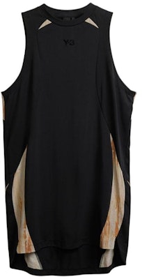 (Women) Y-3 SS24 Black Logo Colorblock Loose Sleeveless Ribbed Dress. IR6244 Order (Women) Y-3 SS24 Black Logo Colorblock Loose Sleeveless Ribbed Dress. IR6244