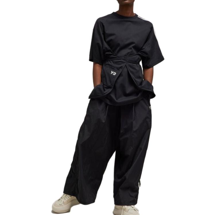 Lookbook (W) Y-3 ストライプ Tシャツ ブラック IJ9782