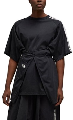 (W) Y-3 条纹黑色 T 恤 IJ9782 Shop (W) Y-3 条纹黑色 T 恤 IJ9782