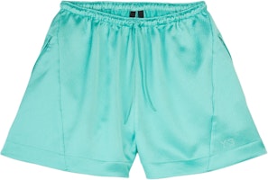 (Women) Y-3 Tech Seersucker Relaxed Tie-Waist Shorts in Light Mint Green. IV7748 (Women) Y-3 Tech Seersucker Relaxed Tie-Waist Shorts in Light Mint Green. IV7748