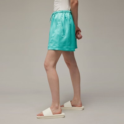 (W) Y-3 테크 시어서커 릴렉스드 타이웨이스트 숏츠 라이트 민트 그린. IV7748 Details for (W) Y-3 테크 시어서커 릴렉스드 타이웨이스트 숏츠 라이트 민트 그린. IV7748