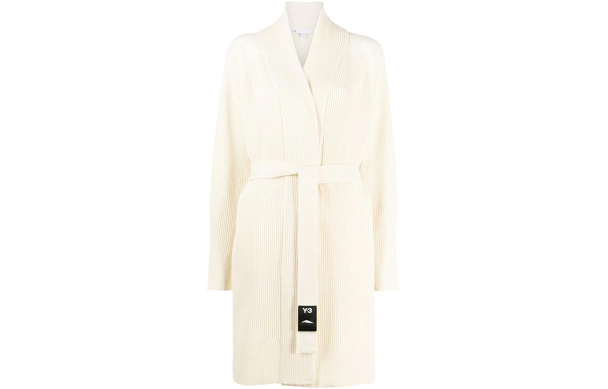 Order (W) Y-3 화이트 립 니트 가디건 코트 GK4844