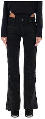 (W) Y/Project Seluar Jeans Lurus Hitam dengan Zip Longgar. WJEAN43S25D15LIGHTRUST Order (W) Y/Project Seluar Jeans Lurus Hitam dengan Zip Longgar. WJEAN43S25D15LIGHTRUST