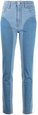 (W) Y/Project FW21 Slim Fit Colorblock Jeans - Biru WJEAN33S21D28-NAVY Order (W) Y/Project FW21 Slim Fit Colorblock Jeans - Biru WJEAN33S21D28-NAVY