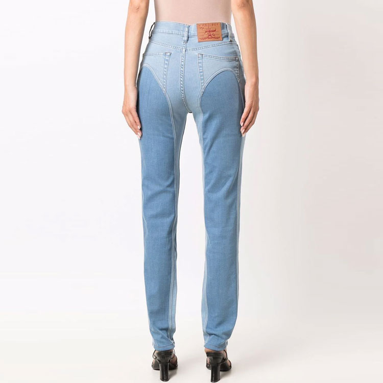 Purchase (W) Y/Project FW21 Slim Fit Colorblock Jeans - Biru WJEAN33S21D28-NAVY