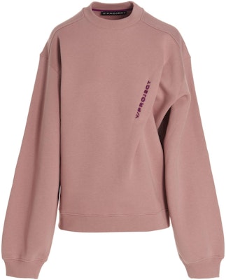 (W) Y/Project FW22 Pink Crewneck Pullover Sweatshirt Wanita Logo Sulaman Solid SWEAT48S23SALMON Order (W) Y/Project FW22 Pink Crewneck Pullover Sweatshirt Wanita Logo Sulaman Solid SWEAT48S23SALMON