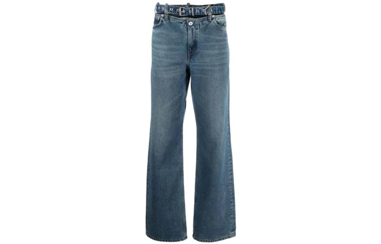 (Women) Y/Project FW23  Loose Fit Wide-Leg Jeans Blue JEAN40S25-BLUE