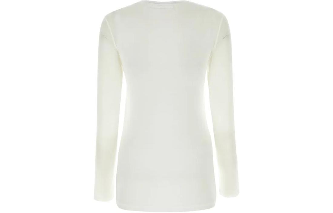 Lookbook (W) Y/プロジェクト SS23 グラフィックプリント 長袖Tシャツ ホワイト TS76S24F310WHITE