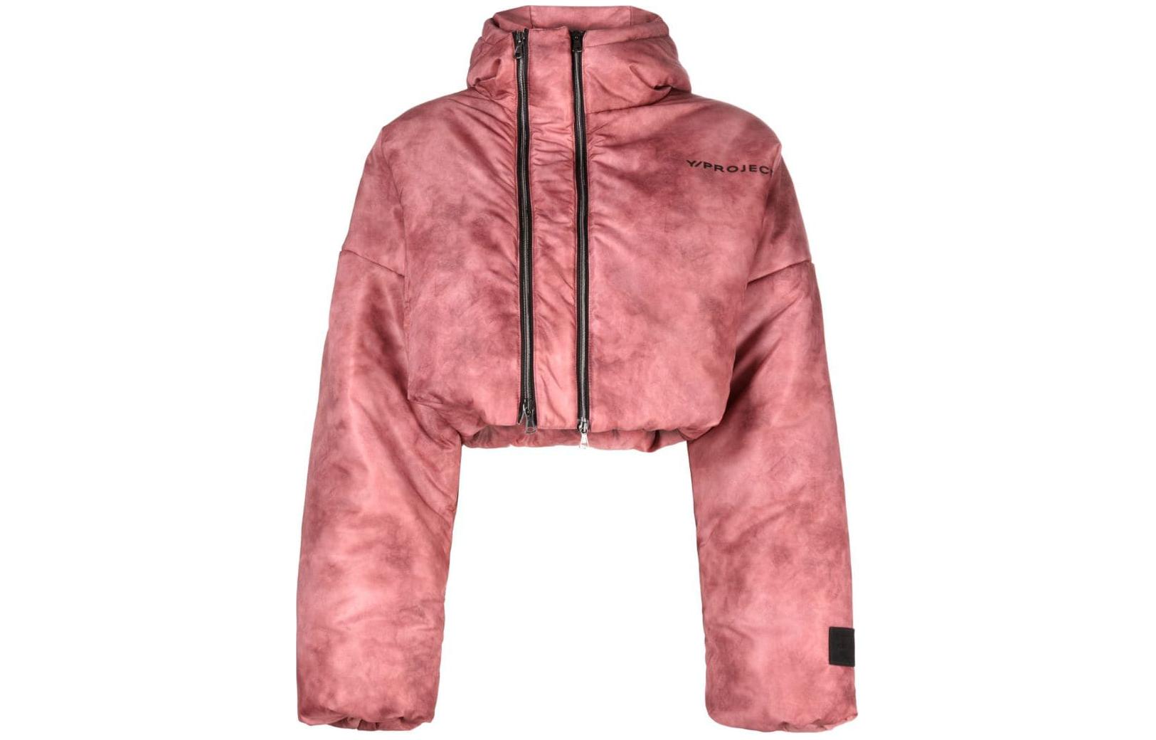 (Women) Y/Project YProject  Pink Logo Print Pullover Hoodie Long Sleeve Cotton Jacket. WJACK31