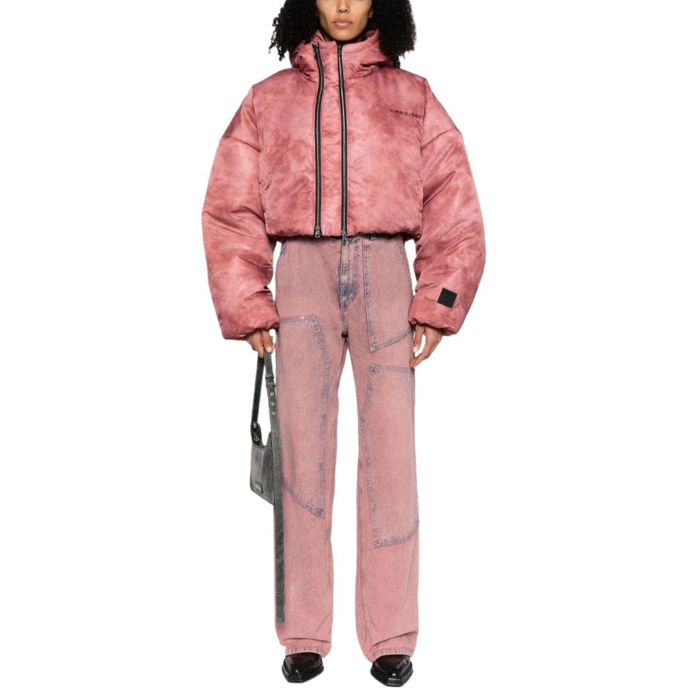 Lookbook (W) Y/Project YProject Pink Logo Hoodie Lengan Panjang Kapas Jaket. WJACK31