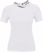 (Women) Y/Project YProject Slim Fit High-Neck Letter Print White T-Shirt 104TO001J115-EVOPW (Women) Y/Project YProject Slim Fit High-Neck Letter Print White T-Shirt 104TO001J115-EVOPW