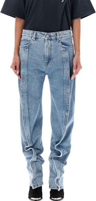 (W) Y/Project YProject Seluar Jeans Denim Biru Kasual Kaki Lurus. WJEAN38S25D22BLUE Lookbook (W) Y/Project YProject Seluar Jeans Denim Biru Kasual Kaki Lurus. WJEAN38S25D22BLUE