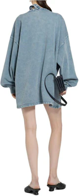 (Women) Y/Project YProject Solid Color Crewneck Long Sleeve Sweatshirt Blue 204SH003-BLUE Lookbook (Women) Y/Project YProject Solid Color Crewneck Long Sleeve Sweatshirt Blue 204SH003-BLUE