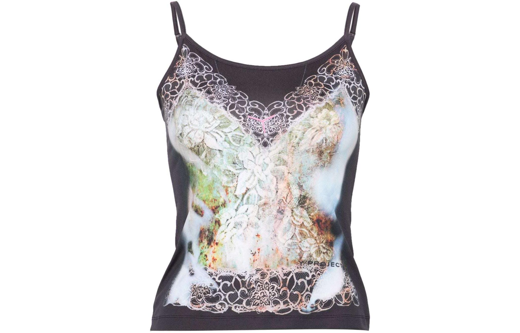 Order (W) Y/Project YProject SS24 Tank Top Corak Berwarna-Cetak. 104TO008-COLOR