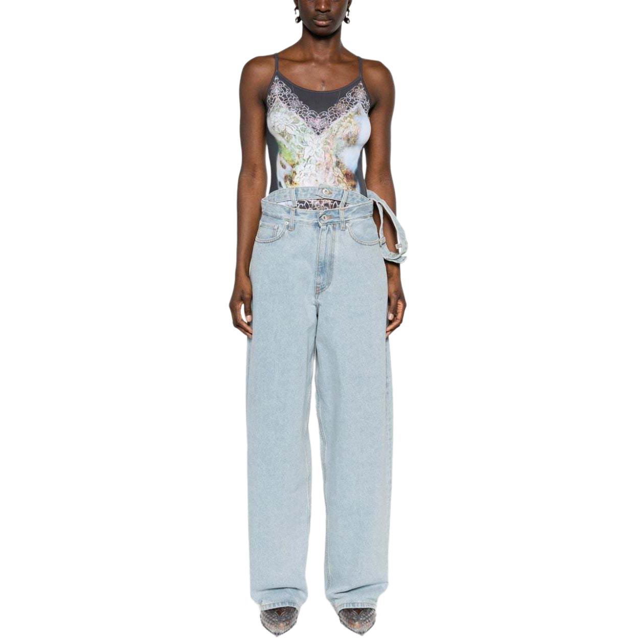 Lookbook (W) Y/Project YProject SS24 Tank Top Corak Berwarna-Cetak. 104TO008-COLOR