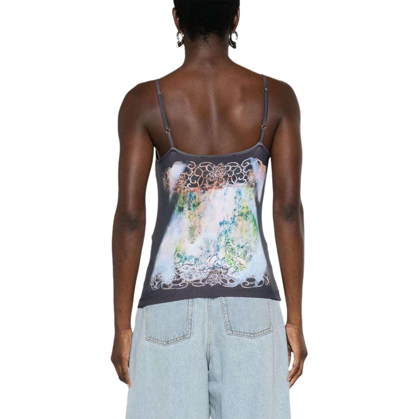 Shop (W) Y/Project YProject SS24 Tank Top Corak Berwarna-Cetak. 104TO008-COLOR