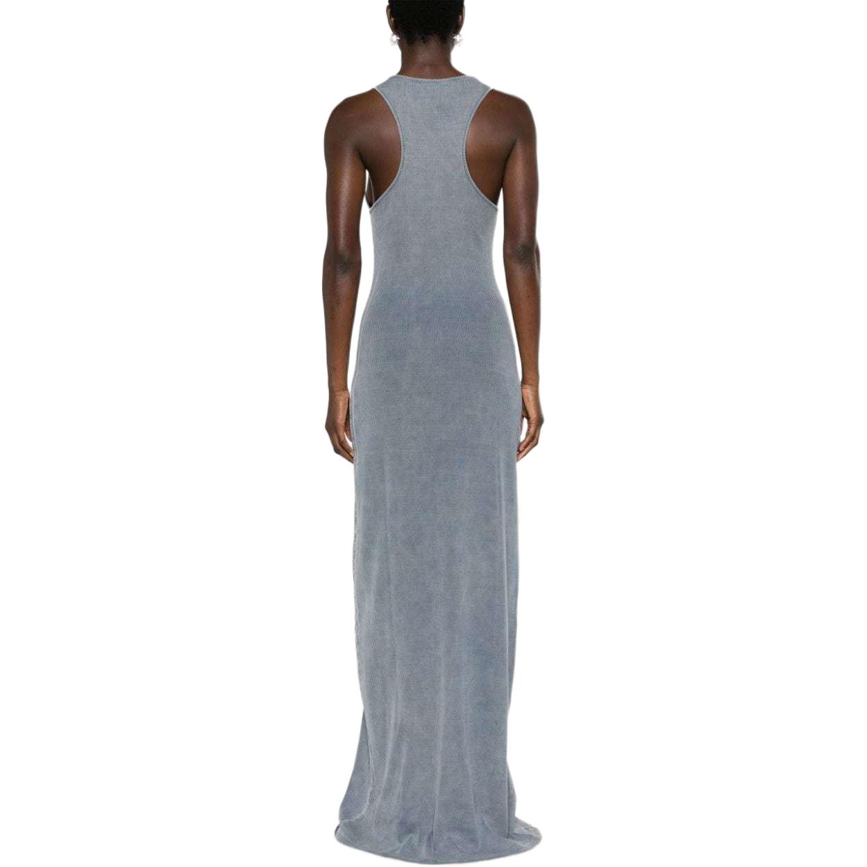 Purchase (W) Y/Project YProject SS24 Gaun Tank Rajut Biru Muda - Selesa & Warna Padu 104DR001-BLUE