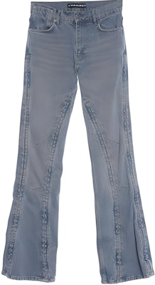 (W) Y/Project YProject SS24 Jeans Denim Kelabu Cerah Zip Lurus Kasual. 107PA002D14 Buy (W) Y/Project YProject SS24 Jeans Denim Kelabu Cerah Zip Lurus Kasual. 107PA002D14