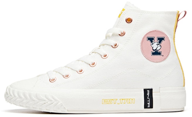 (Women) Anta x Yale Hight Top Canvas Shoes 'Cream White' 122028650-8 Buy (Women) Anta x Yale Hight Top Canvas Shoes 'Cream White' 122028650-8