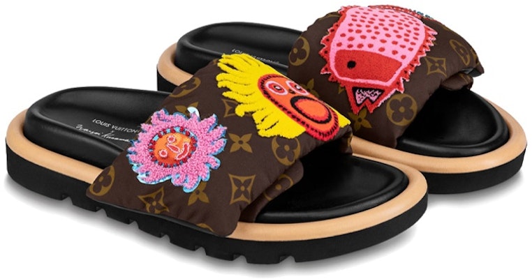 (W) Louis Vuitton Yayoi Kusama x Slide 'Cokelat Kuning' 1ABD8Q Lookbook (W) Louis Vuitton Yayoi Kusama x Slide 'Cokelat Kuning' 1ABD8Q