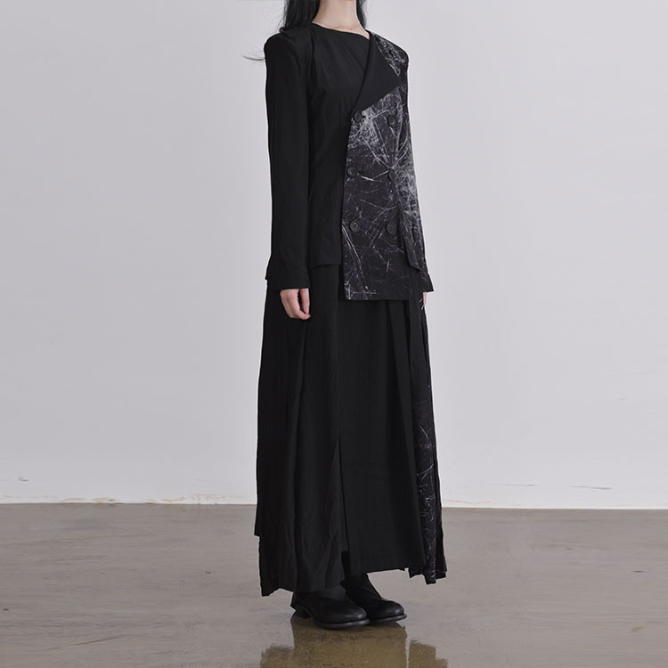 Details for (W) Yohji Yamamoto Jaket Panjang Tipis Hitam FX-C03-409-1