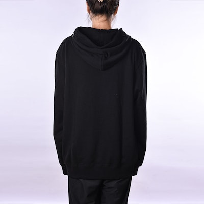(Women) Yohji Yamamoto FW21 Letter Print Pullover Hoodie Black HX-T84-984-1 Purchase (Women) Yohji Yamamoto FW21 Letter Print Pullover Hoodie Black HX-T84-984-1
