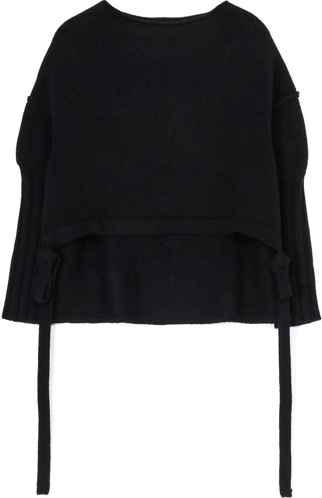 women-yohji-yamamoto-fw-24-oversized-black-crewneck-sweater-fb-k53-107-3