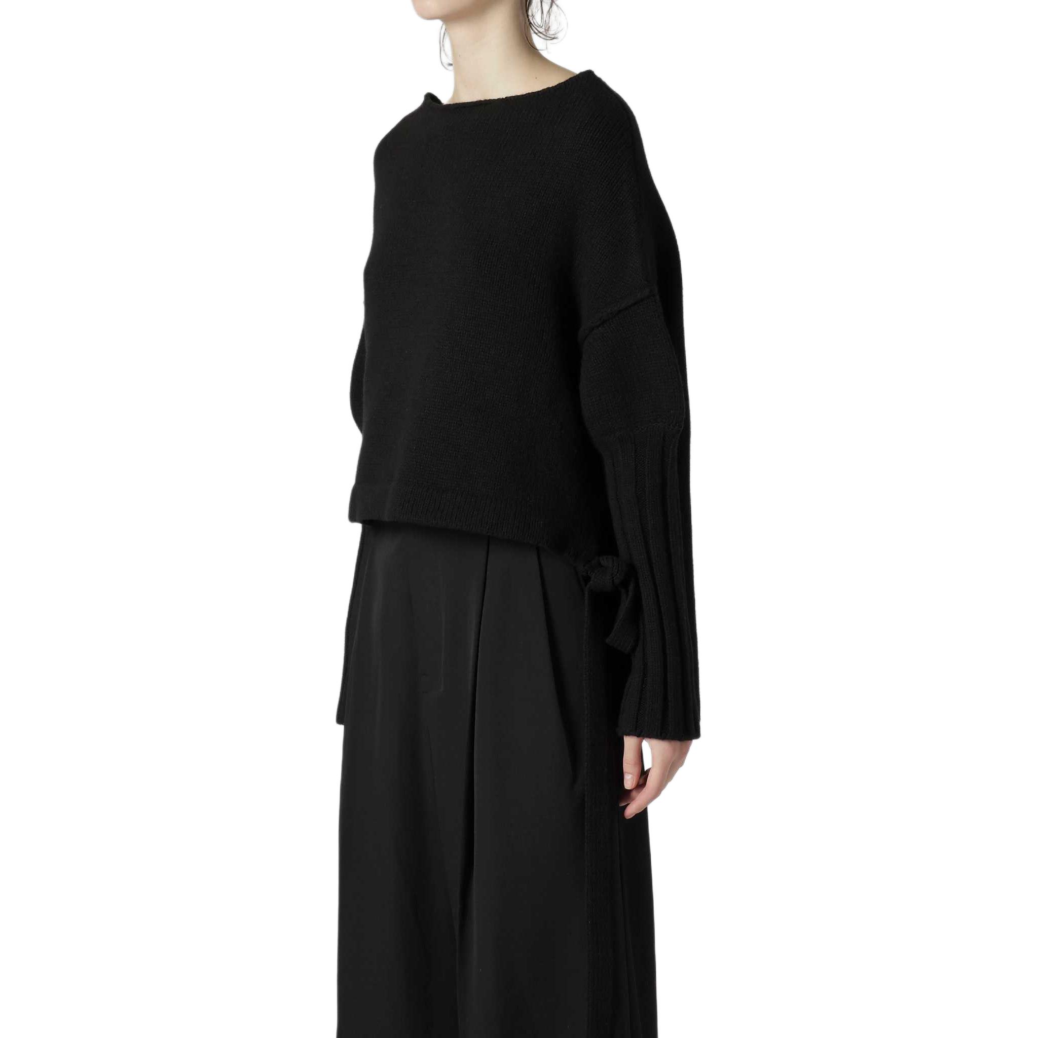 Sizing (W) Yohji Yamamoto FW24 Sweater Crewneck Hitam Oversized. FB-K53-107-3