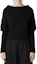 Cheap (W) Yohji Yamamoto FW24 Sweater Crewneck Hitam Oversized. FB-K53-107-3