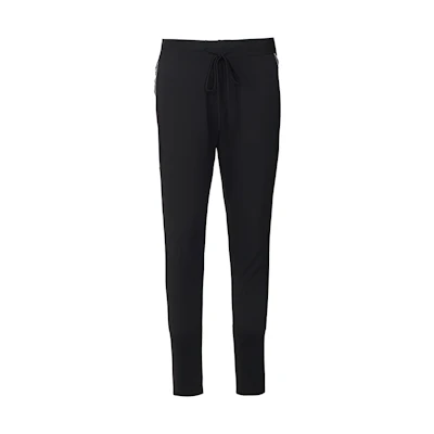 (Women) Yohji Yamamoto Y's FW22 Black Jogger Pants with Solid Stitch Detailing YV-P05-100-01