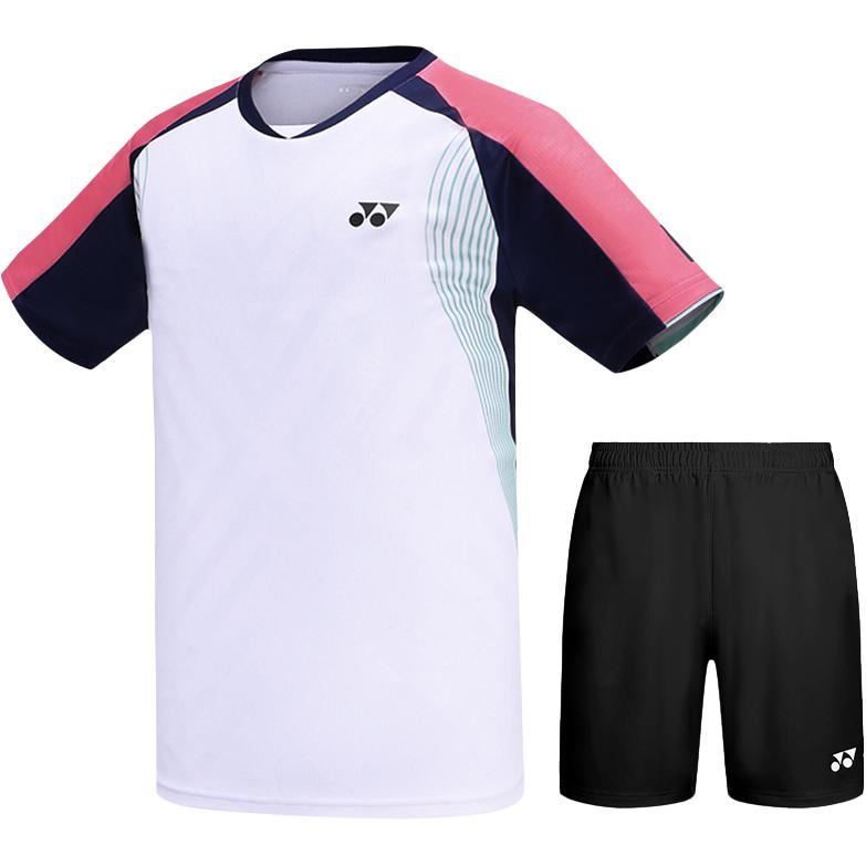 Yonex Breathable Badminton T-Shirt & Shorts - Comfortable & Minimalist. 110053SET