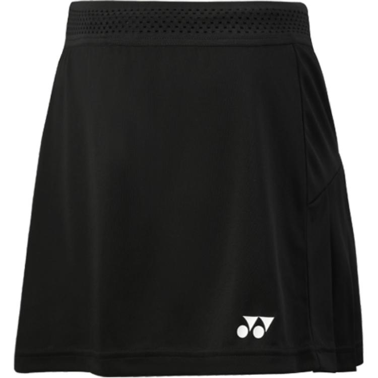 (Women) Yonex Quick-Dry Sports Skirt Black with Logo Print 220081BCR-007