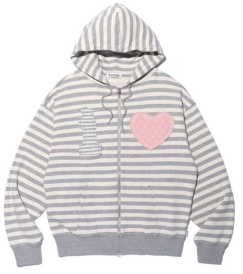 (W) 유희 아이 러브 아플리케 후드 집업 멜란지 그레이 후디 YHHZFC001MG Shop (W) 유희 아이 러브 아플리케 후드 집업 멜란지 그레이 후디 YHHZFC001MG