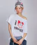 Buy (W) 유희 아이러브 오프숄더 티셔츠 화이트 YHSTGA004WH