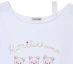 Purchase (Women) Yoohee Korilakkuma White Lace Off-Shoulder T-Shirt YHSTGB083WH