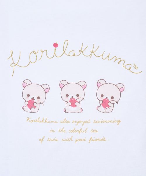 Details for (Women) Yoohee Korilakkuma White Lace Off-Shoulder T-Shirt YHSTGB083WH