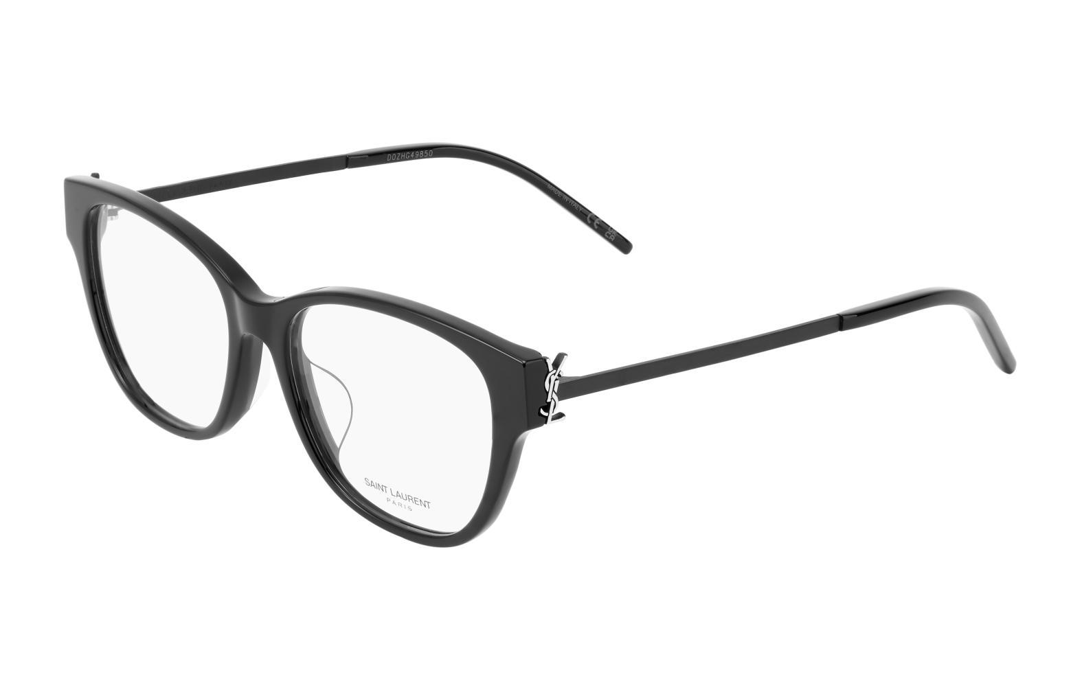 (Women) YSL Saint Laurent Capsule Series Butterfly Optical Glasses Women Black Silver Logo SLM48O-C/F-002