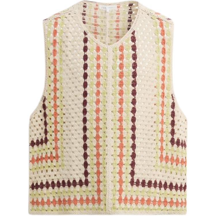 (Women) ZARA Relaxed Fit Solid Color V-Neck Vest 7200280712