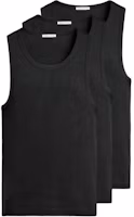 ZARA Slim-Fit Ribbed Knit Tank Top 3-Pack - Soft Solid Colors. 4087452-800-APPAREL ZARA Slim-Fit Ribbed Knit Tank Top 3-Pack - Soft Solid Colors. 4087452-800-APPAREL