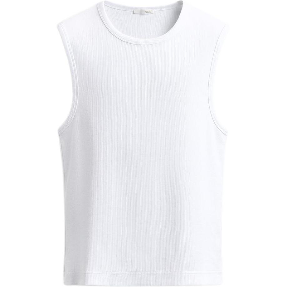 (Women) ZARA Solid Ribbed Sleeveless Slim Fit Tank Top 4087451-250