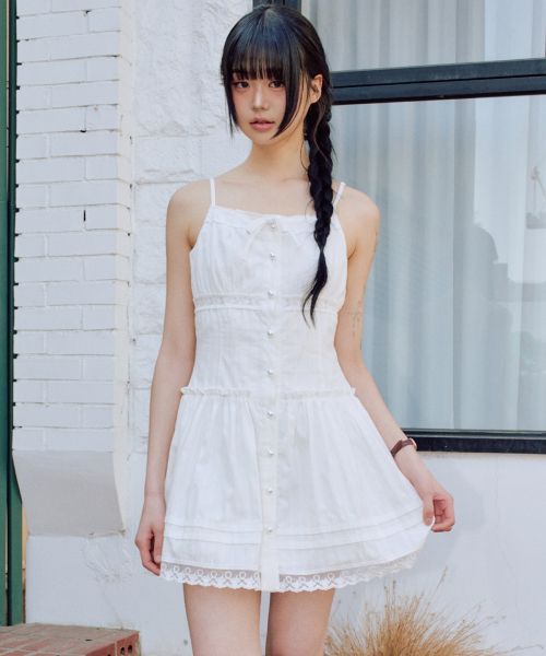 (Women) Zero Planet Lucia Sleeveless Mini Dress [White] Z25HDR06WH
