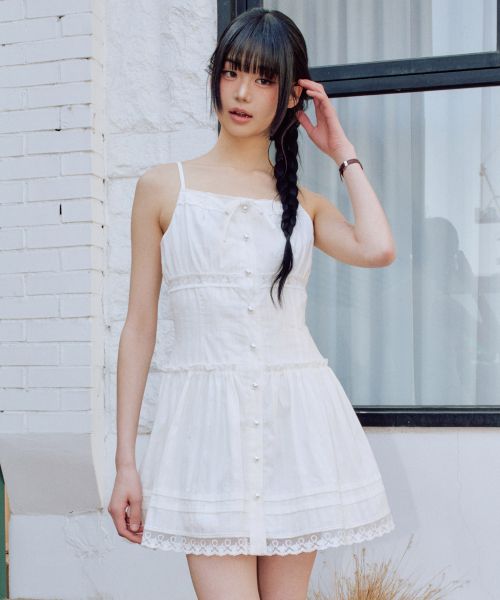 Order (Women) Zero Planet Lucia Sleeveless Mini Dress [White] Z25HDR06WH