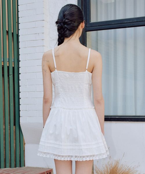 Purchase (Women) Zero Planet Lucia Sleeveless Mini Dress [White] Z25HDR06WH