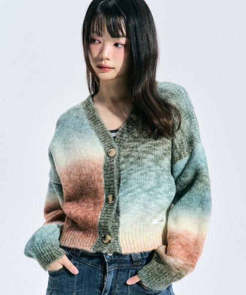 (Women) ZERO PLANET Nora Two-Way Button Cardigan [FOREST] Z24FOT10FO