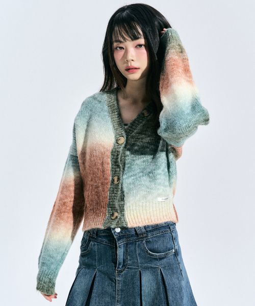 Shop (Women) ZERO PLANET Nora Two-Way Button Cardigan [FOREST] Z24FOT10FO