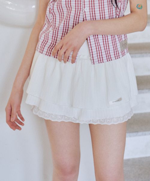 Lookbook (W) ZERO PLANET Ray Tutu 裙褲 [白色] Z25HSK01WH