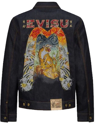 【虎年限定版】EVISU SS22 タイガー刺繍デニムジャケット ブルー 2ESHTM2DJ799XXCT Buy 【虎年限定版】EVISU SS22 タイガー刺繍デニムジャケット ブルー 2ESHTM2DJ799XXCT
